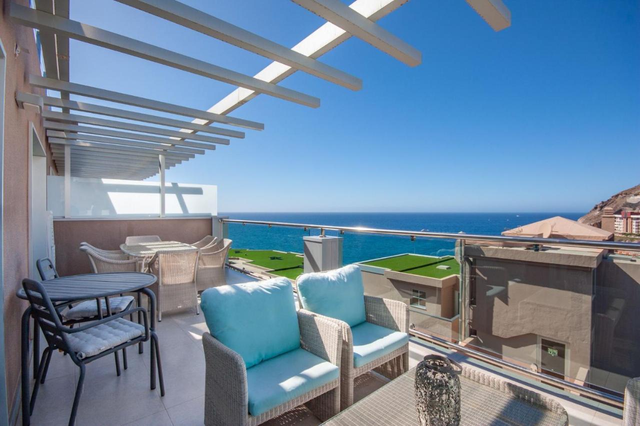 Luxury Penthouse, Panoramic Sea View Lägenhet Mogán Exteriör bild